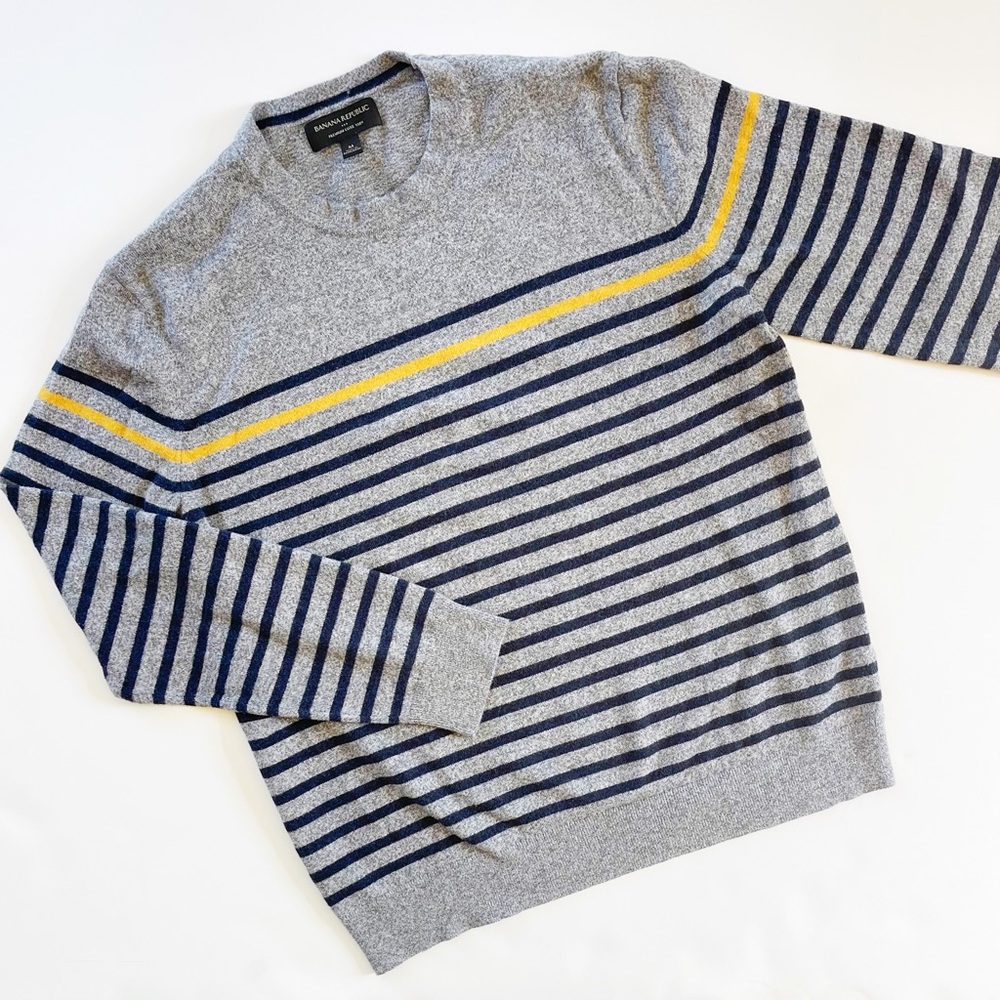 Mens Banana Republic Striped Sweater